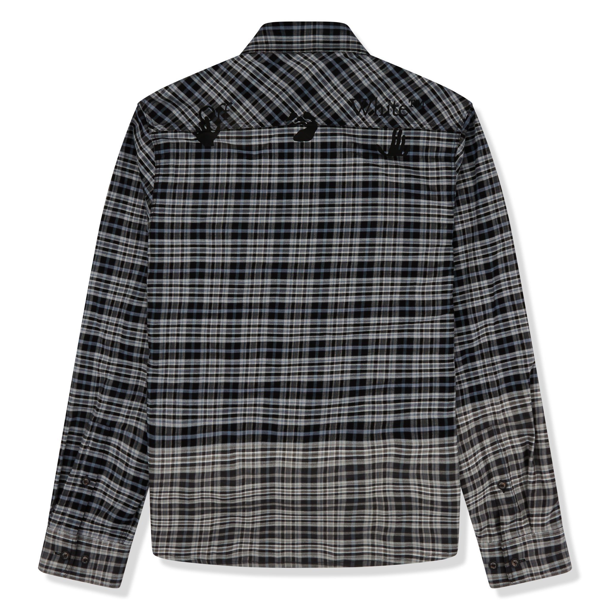 Image of Off-White Hands Off Check Flannel Shirt